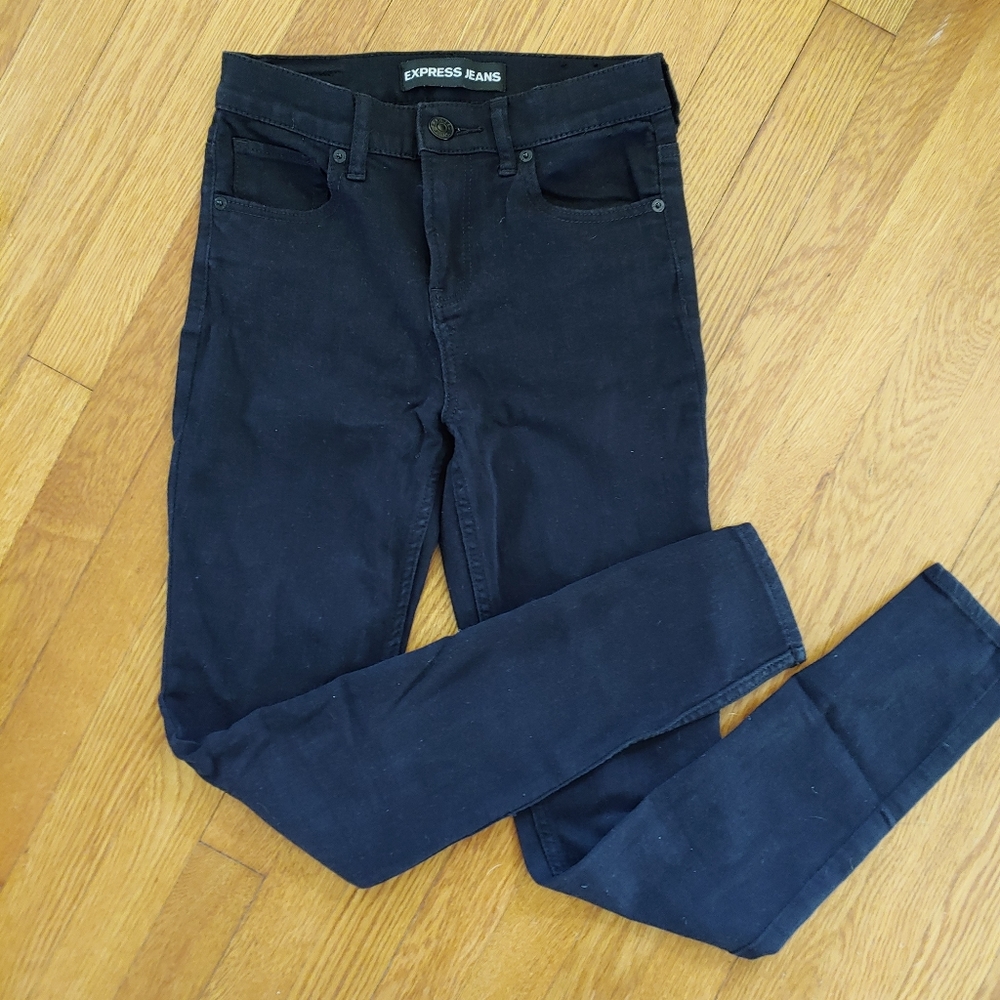 Express High Waisted Black Jegging